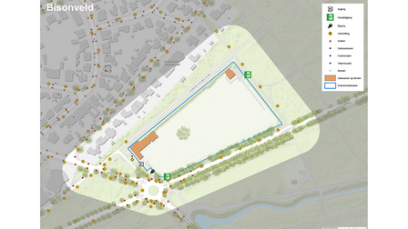 Plattegrond van locatieprofiel Bisonveld