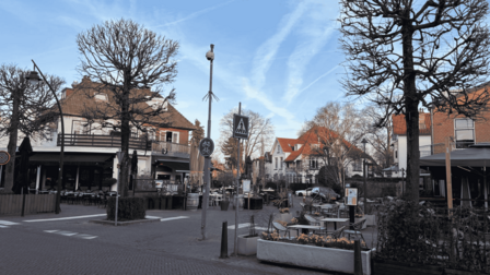 2 terrassen van het horecapleintje