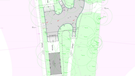 Technische tekening van de wijzigingen voor kruispunt Biltseweg-Tolhuislaan