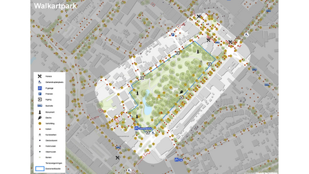 Plattegrond van het locatieprofiel Walkartpark
