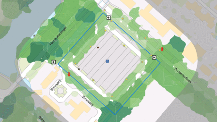 Kaart van evenementenlocatie Brouwerij (Zinzendorflaan)