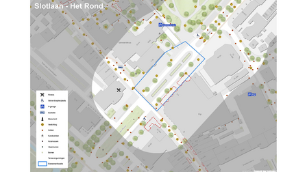 Plattegrond van het locatieprofiel Slotlaan-Het Rond