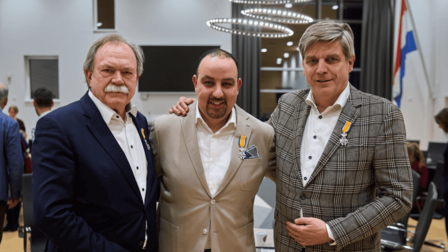 Van links naar rechts op de foto: Dick van Ginkel, Hafid Boutahar en Freerk André de la Porte.