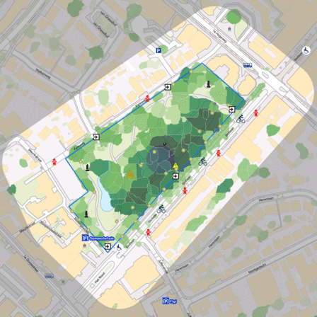 Kaart van evenementenlocatie Walkartpark